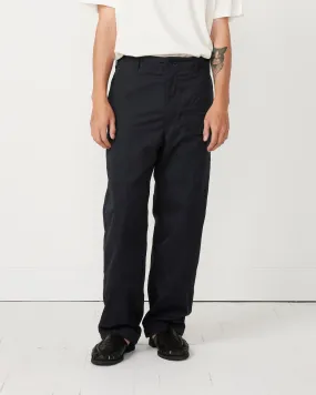 Coated Cloth Deck Pant in Dark Navy