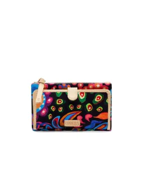 Consuela C6622 Slim Wallet, Sophie Black Swirly