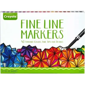 Crayola Fine Line Marker Set 40/Pkg Classic