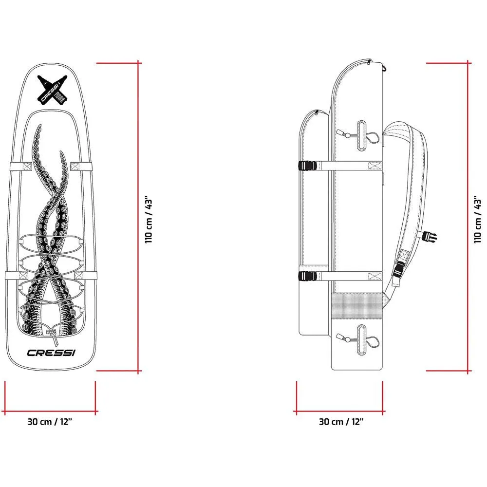 Cressi Piovra XL Fins Bag - 90 Litres