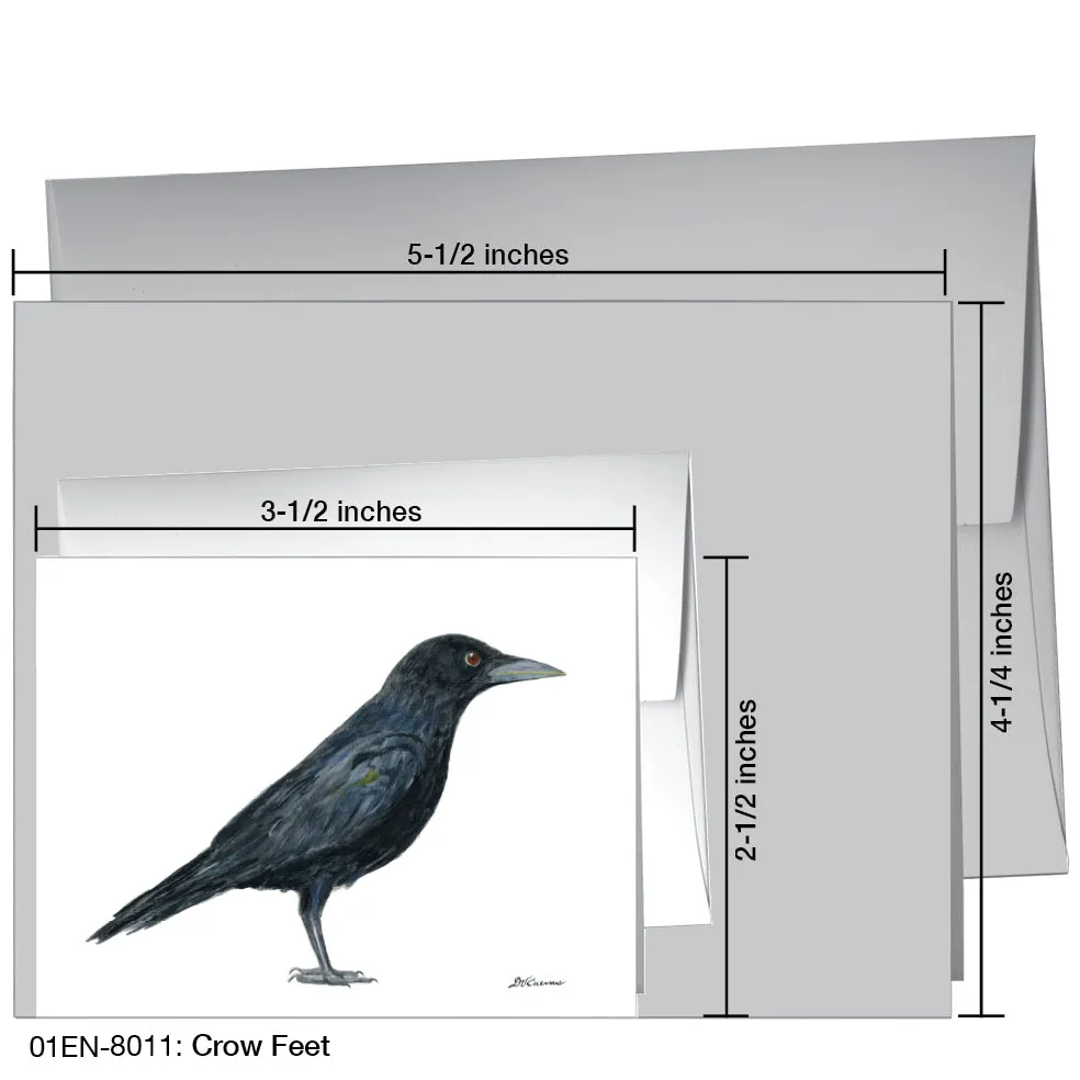 Crow Feet, Greeting Card (8011)