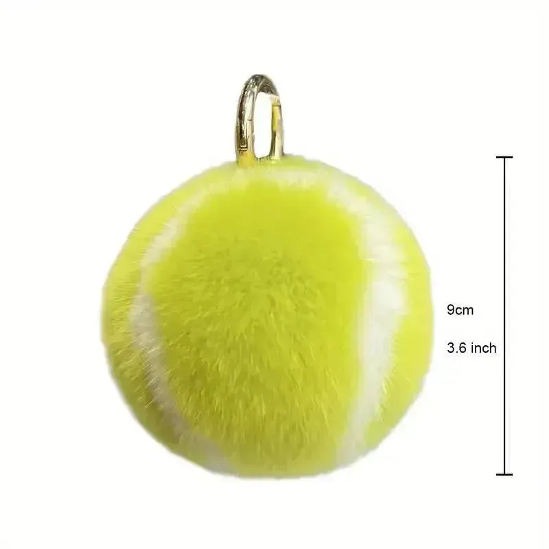 Cute Tennis Ball Keychain