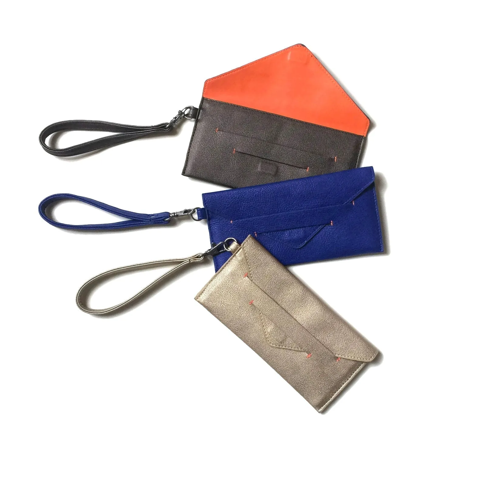 Delancey Envelope Wallet: Chic & Compact Vegan Wristlet (Hidden Magnet, Holds Everything, Bright Lining)