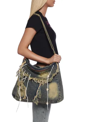 Desert Wind Denim Shoulder Bag