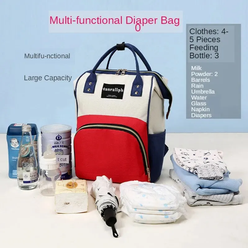 Diaper Bag Mummy Backpack Large Capacity Bag Mom Baby Multi-function