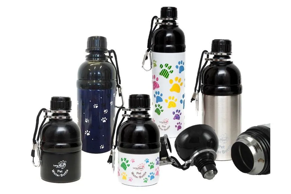 Dog Water Bottle, Lick 'n Flow, Silver