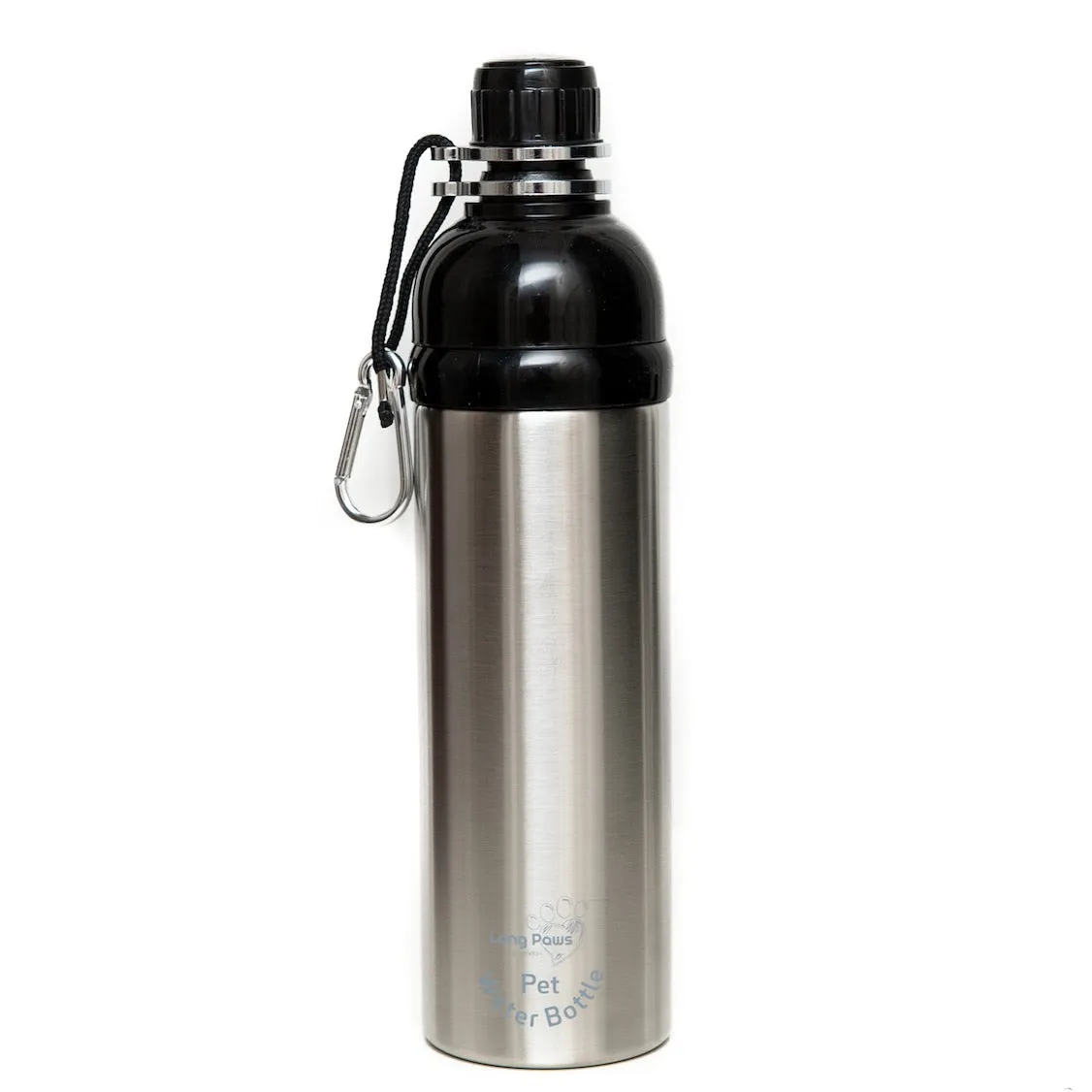 Dog Water Bottle, Lick 'n Flow, Silver