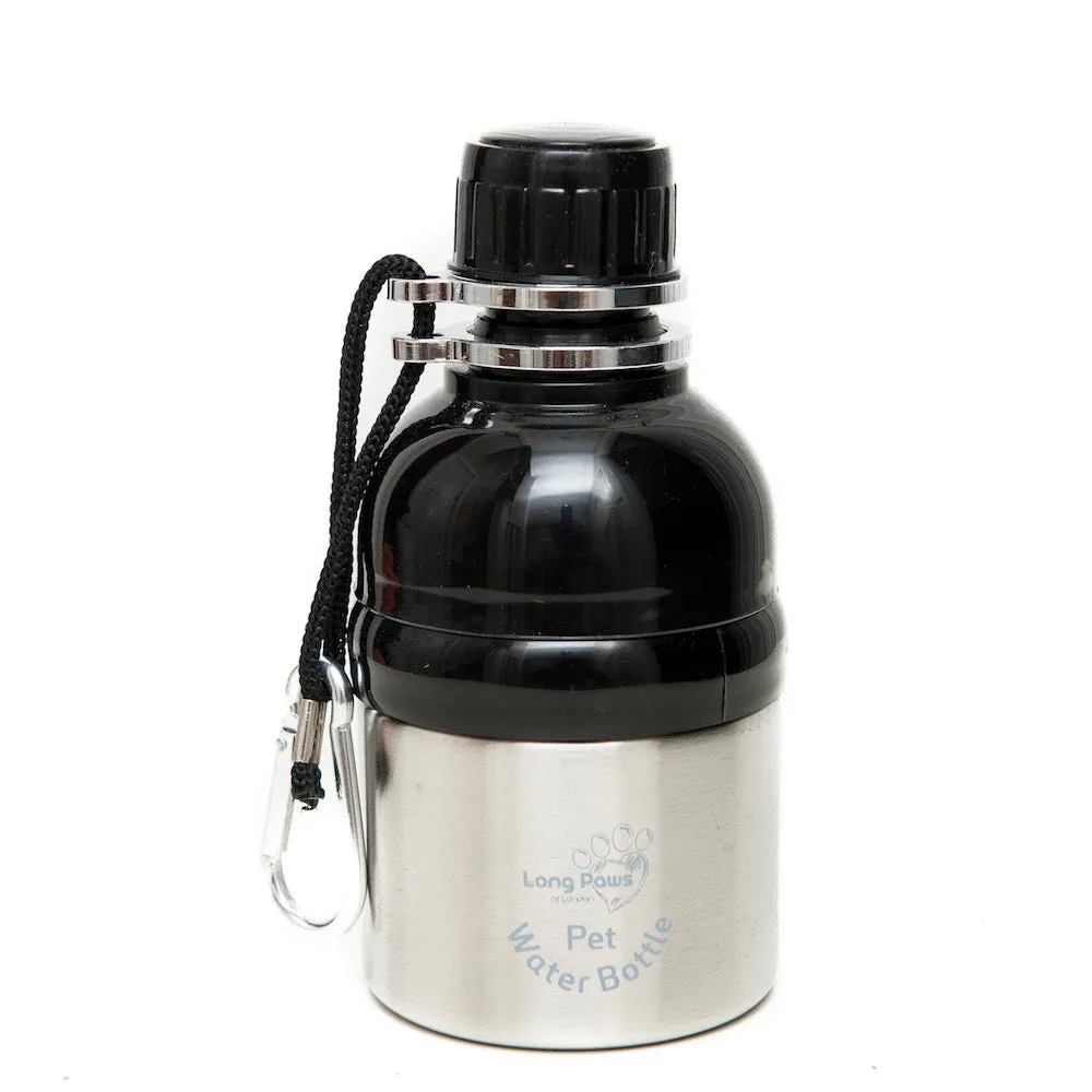 Dog Water Bottle, Lick 'n Flow, Silver