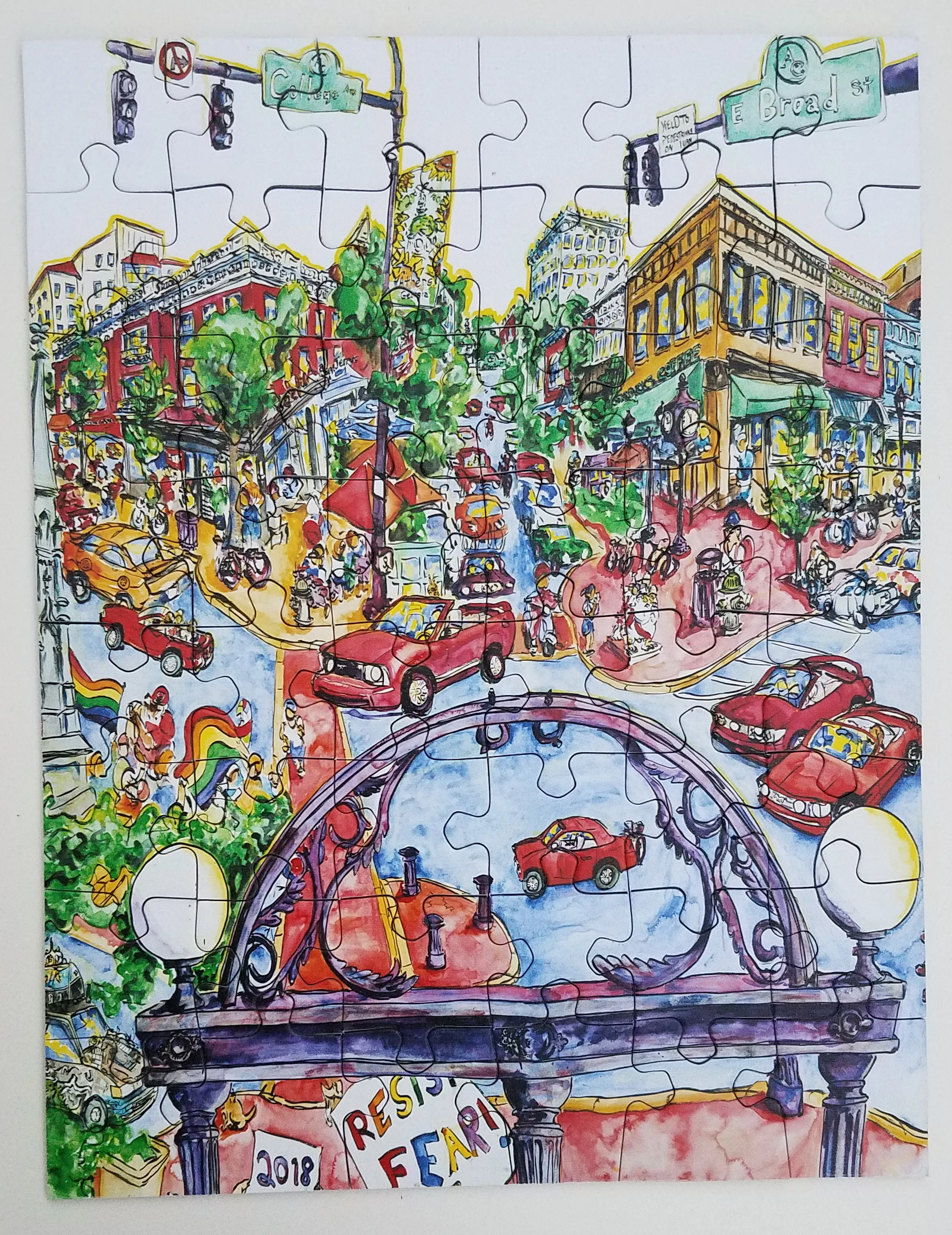 Downtown Above the Arch - 48 piece jigsaw puzzle