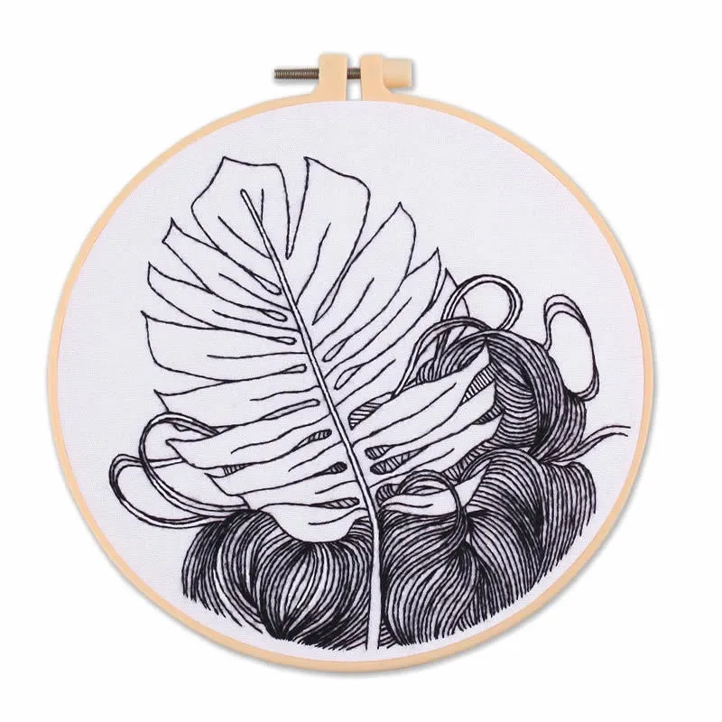 Drawing Outline Practice Hand Embroidery DIY Kit 20cm