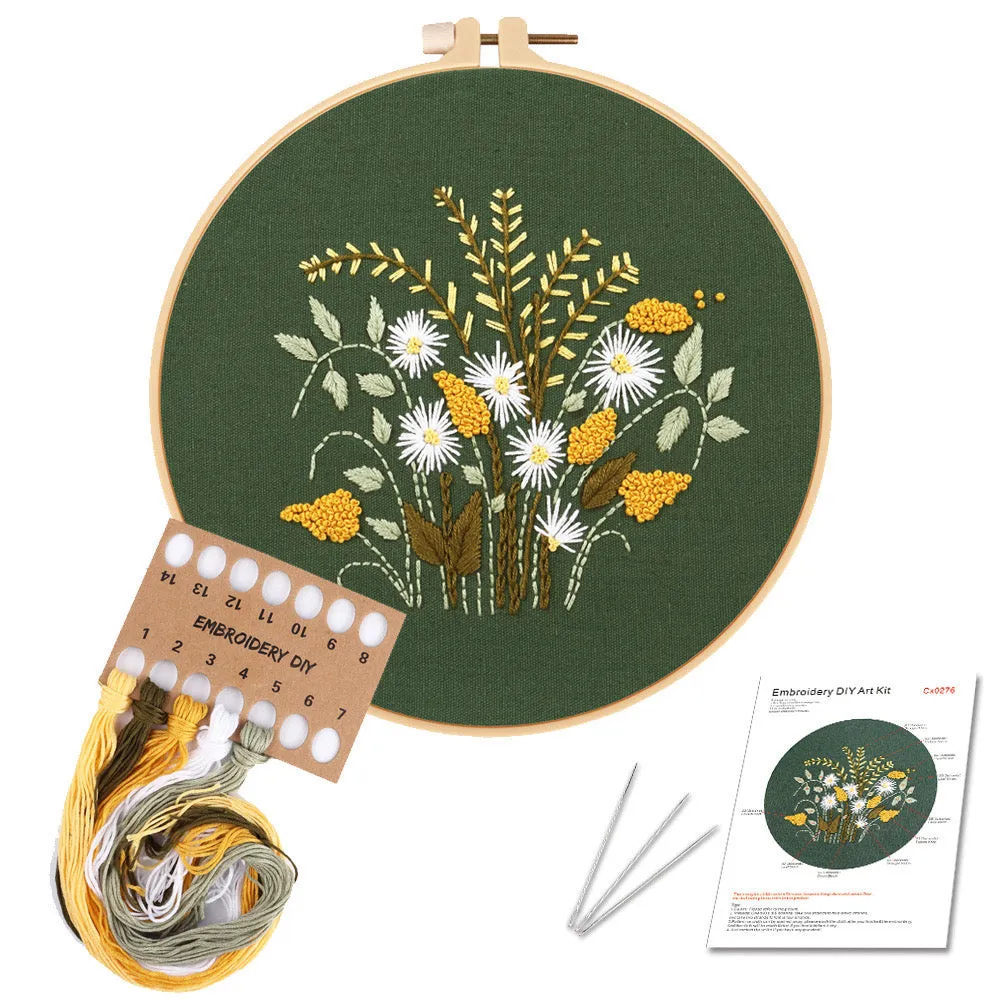 Drawing Outline Practice Hand Embroidery DIY Kit 20cm