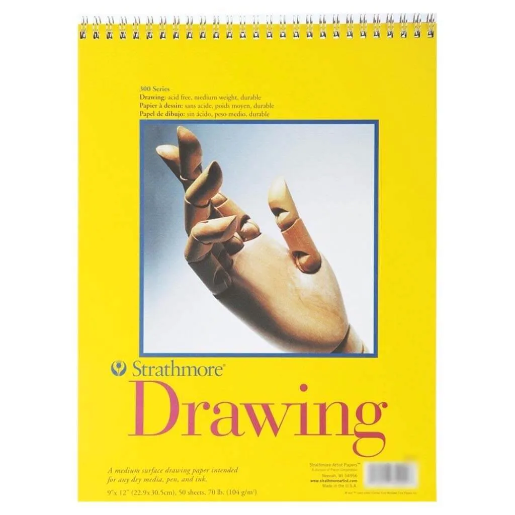 Drawing Pad Spiral Bound 9in X 12in