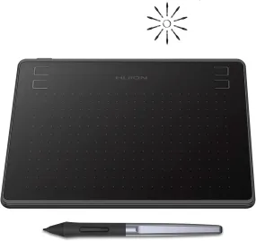 Drawing Tablet HUION HS64 Beginner Graphics Tablet OSU Tablet with Battery-Free Stylus 8192 Pressure Sensitive for Dgital Art, Painting & Design, Compatible with Windows, Mac, Android & Linux