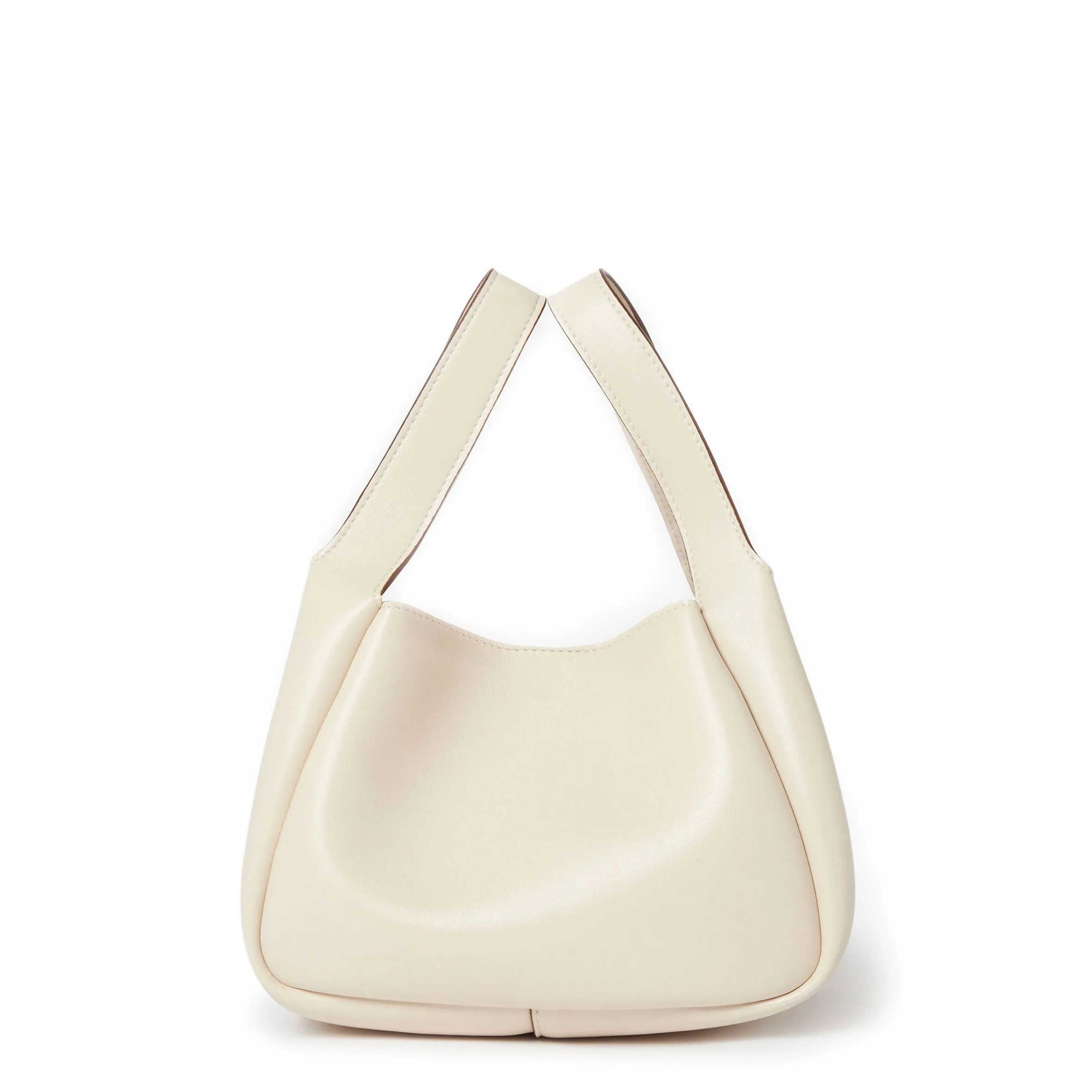 Dumpling Logo Shoulder Bag, White