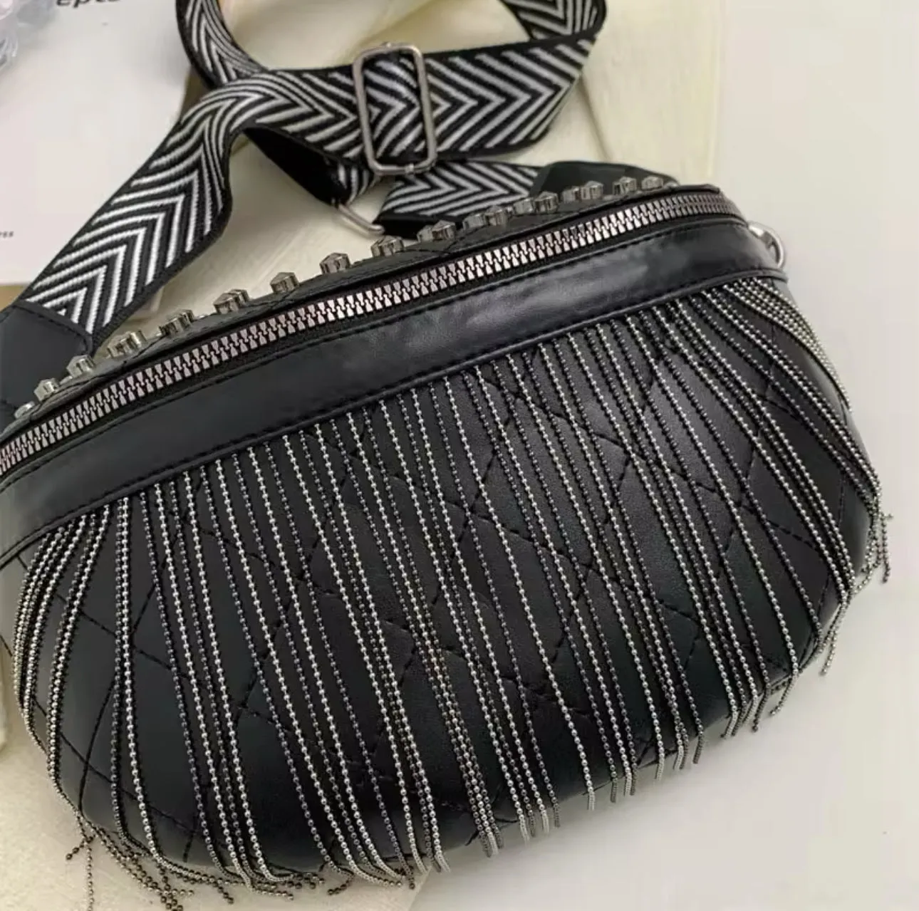 Edgy Chic Fanny Pack / Crossbody Bag