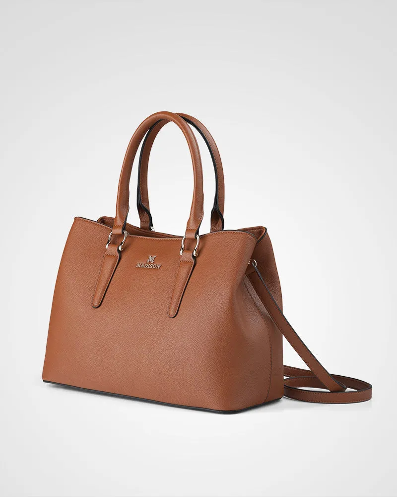 Eve Zip Top Satchel Bag