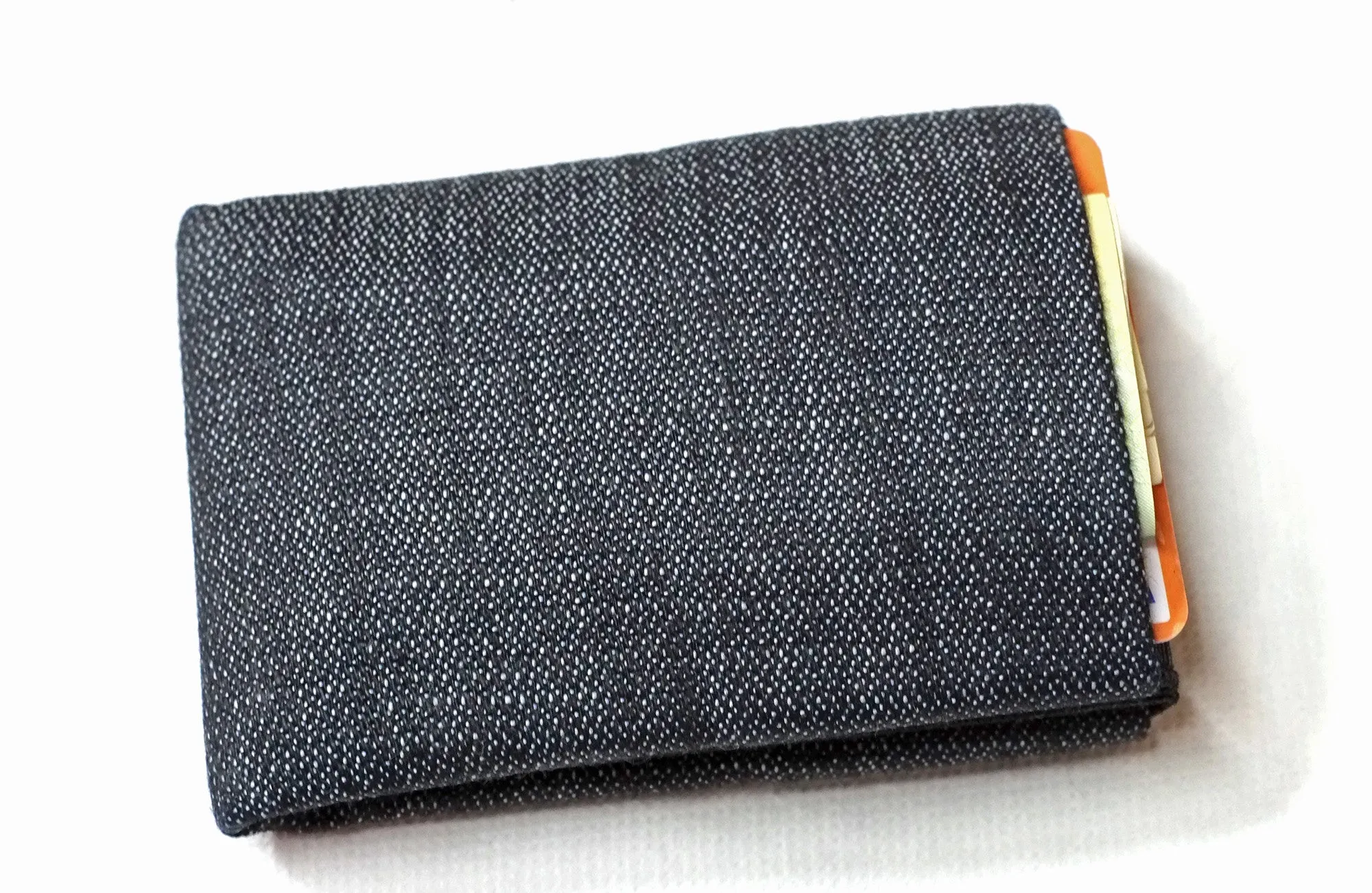 Experience the Perfect Balance of Sustainability and Style with Our Vegan Denim Minimalist Wallets -  NO RFID protection