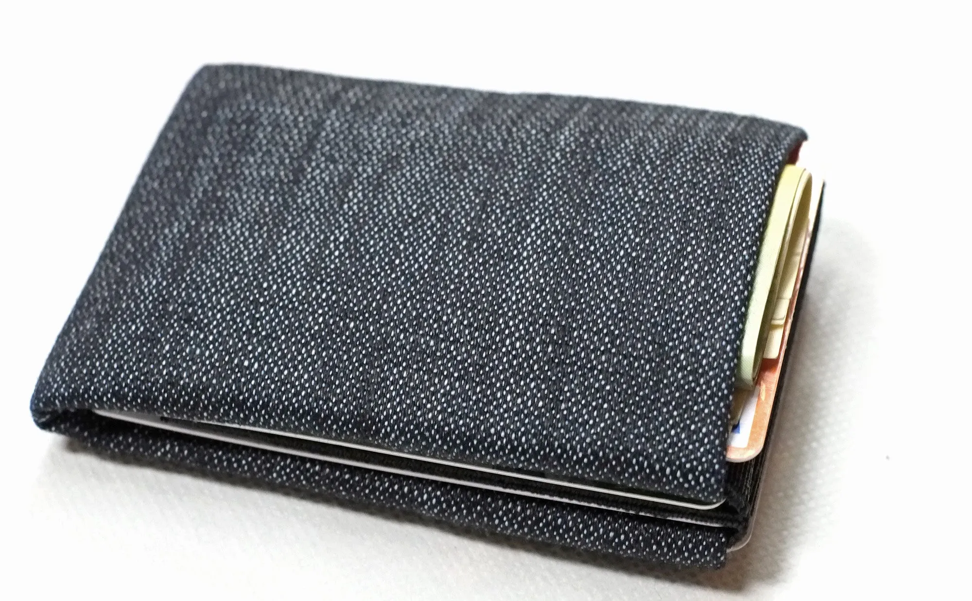 Experience the Perfect Balance of Sustainability and Style with Our Vegan Denim Minimalist Wallets -  NO RFID protection