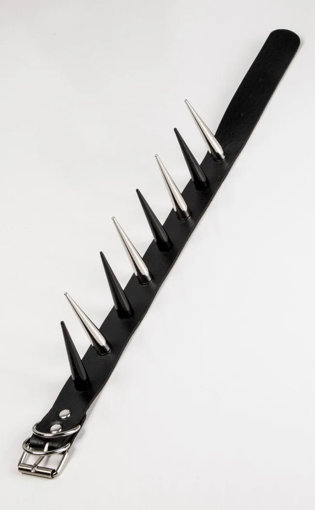 EXTRA Malevolence Spiked Choker | Monochrome