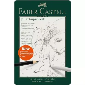 Faber-Castell Pitt Graphite Matt Pencils 12pc Set