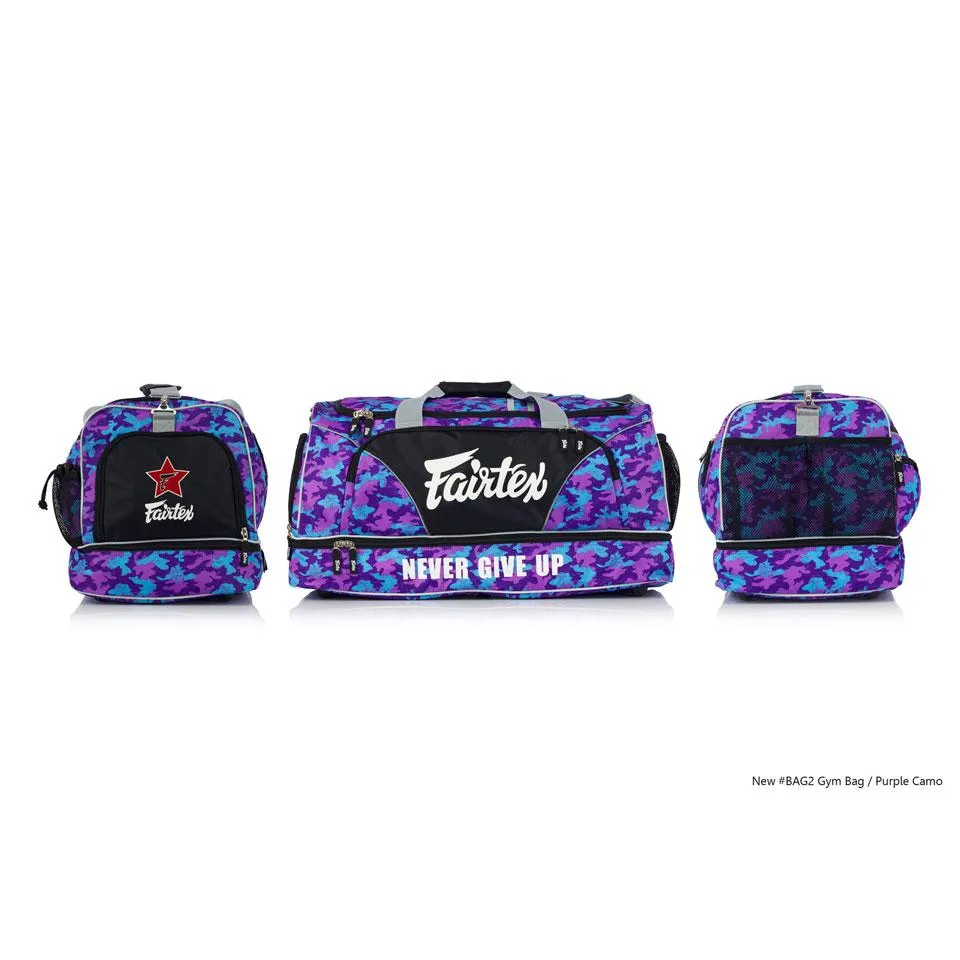 Fairtex BAG2 Purple Camo Heavy Duty Gym Bag