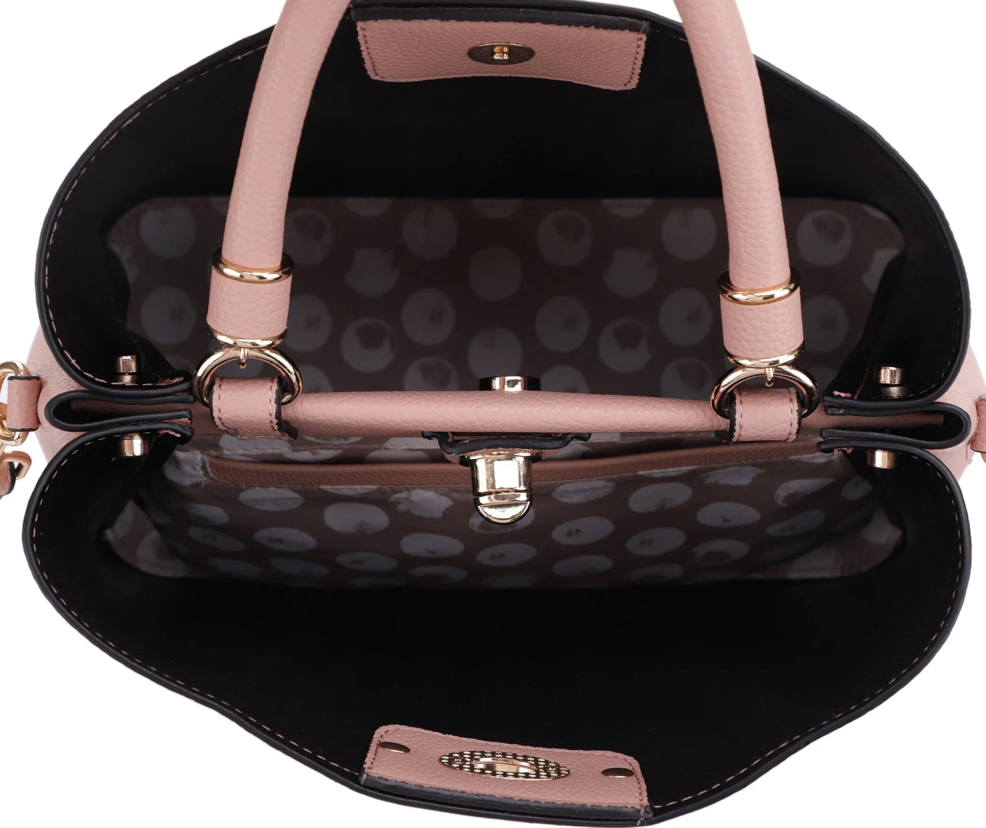 FC20448 Diana Twist Lock Satchel/Crossbody