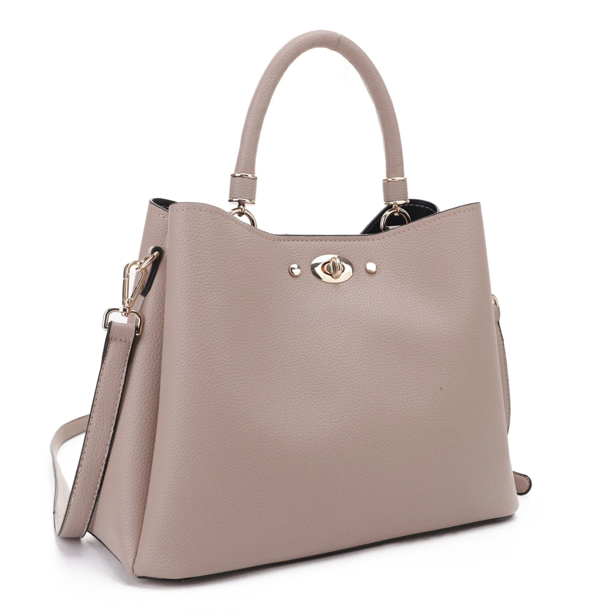 FC20448 Diana Twist Lock Satchel/Crossbody