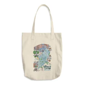 Fishtown neighborhood map Cotton Tote Bag