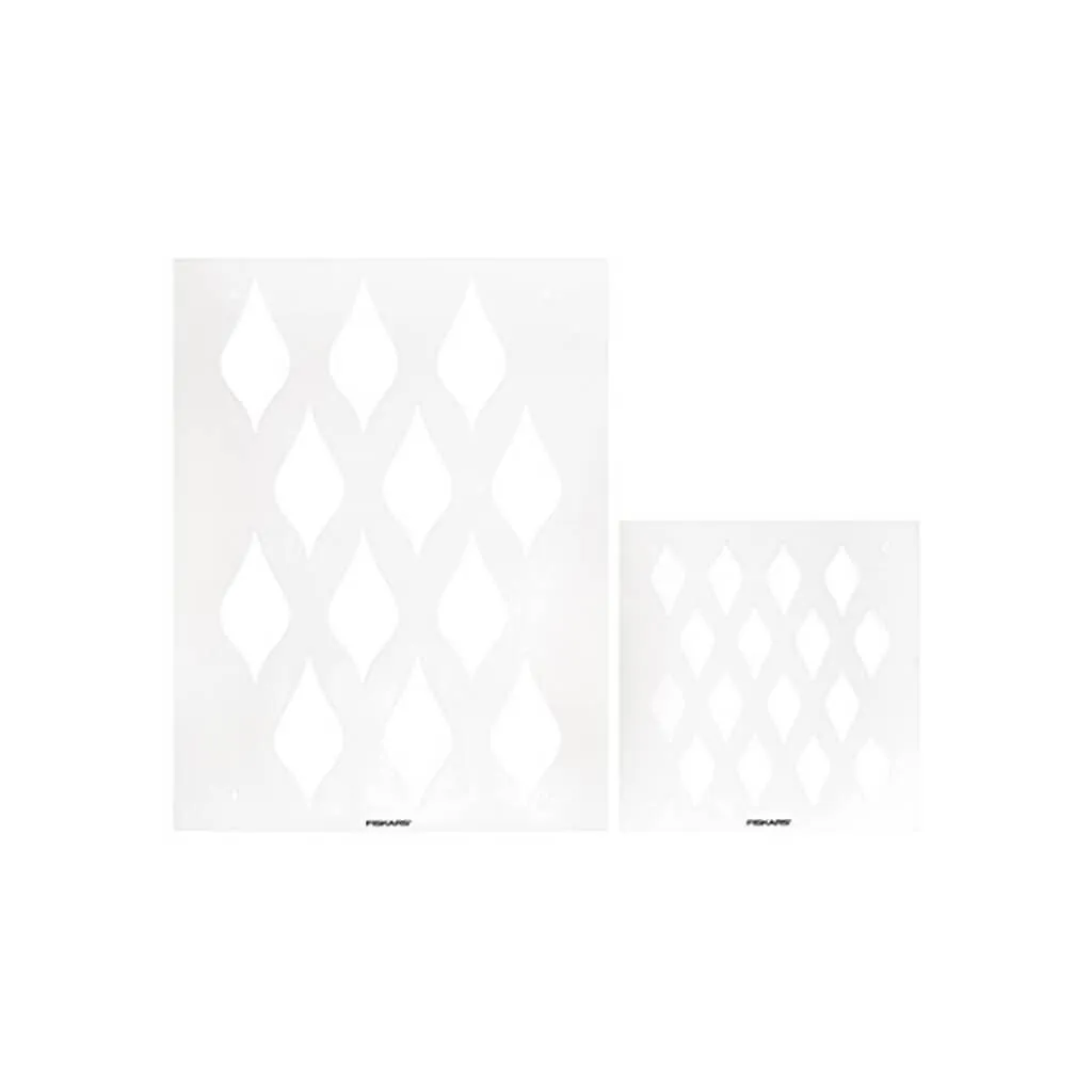 Fiskars 2 Pack Stencil Set, Roped