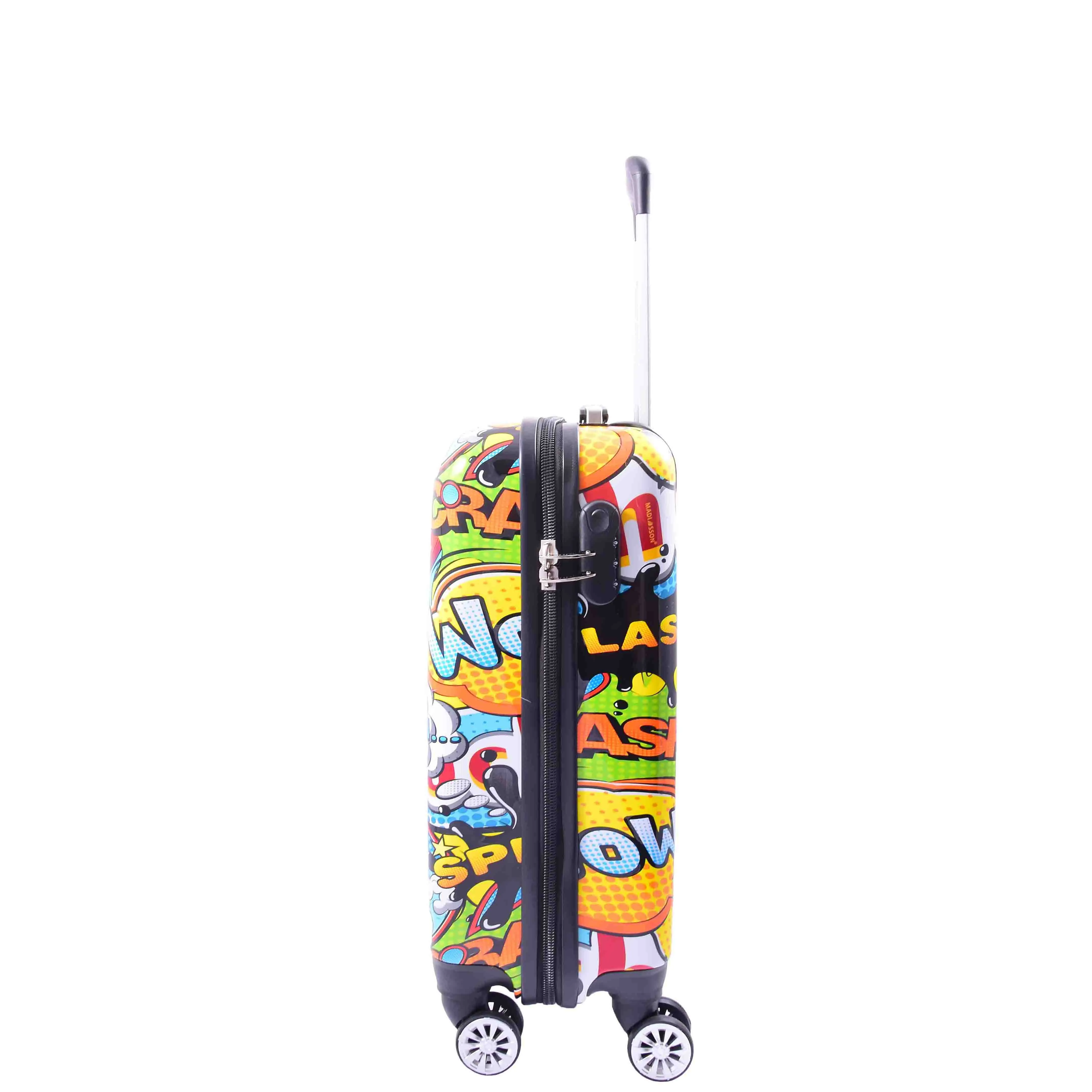 Four Wheels Hard Shell Comic Print Luggage BOGOTA