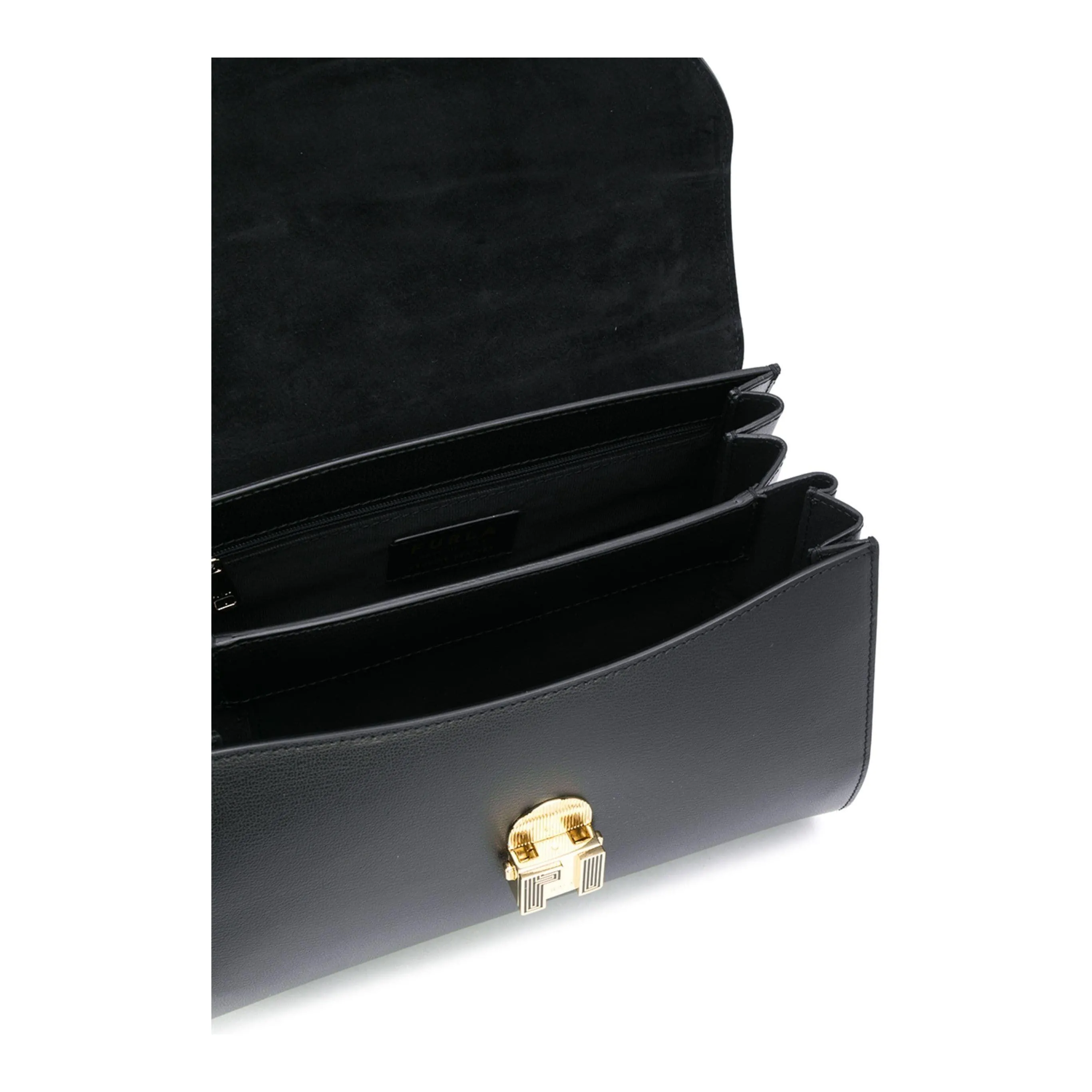 Furla 1927 Top Handle Opera Black Bag