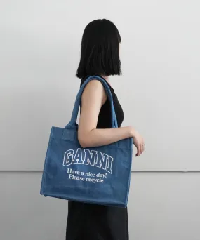 GANNI Large Easy Shopper Denim "DENIM"