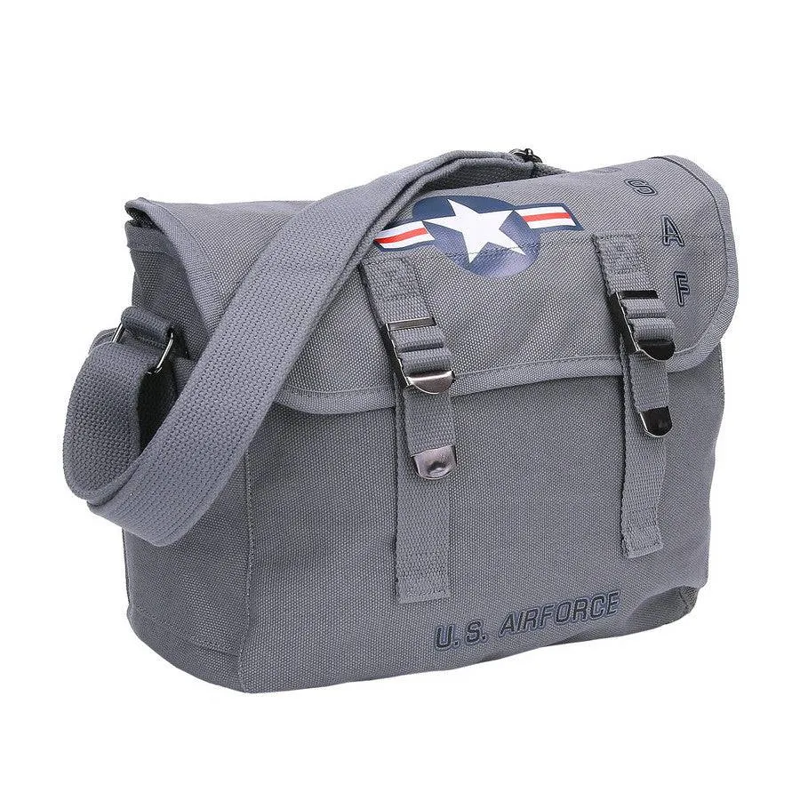 Geanta Camvas Shoulder Bag Us Air Force Grey