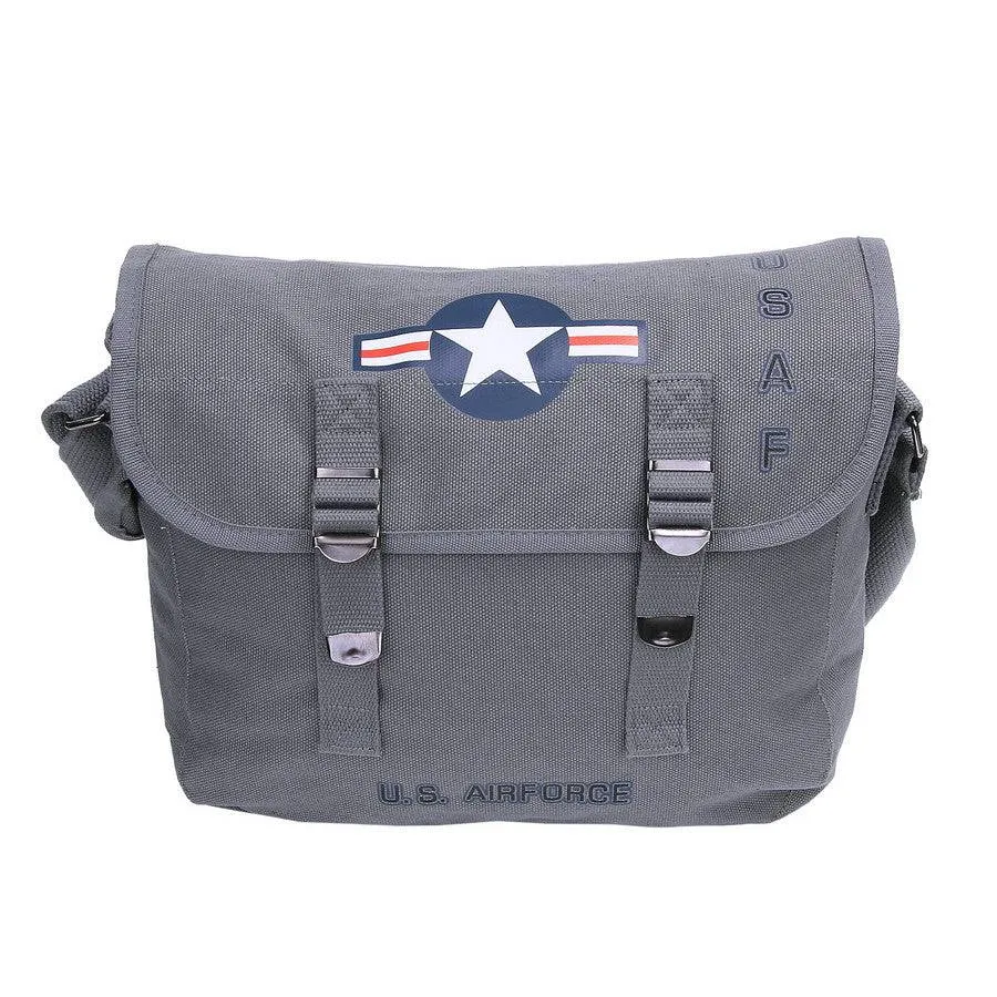 Geanta Camvas Shoulder Bag Us Air Force Grey