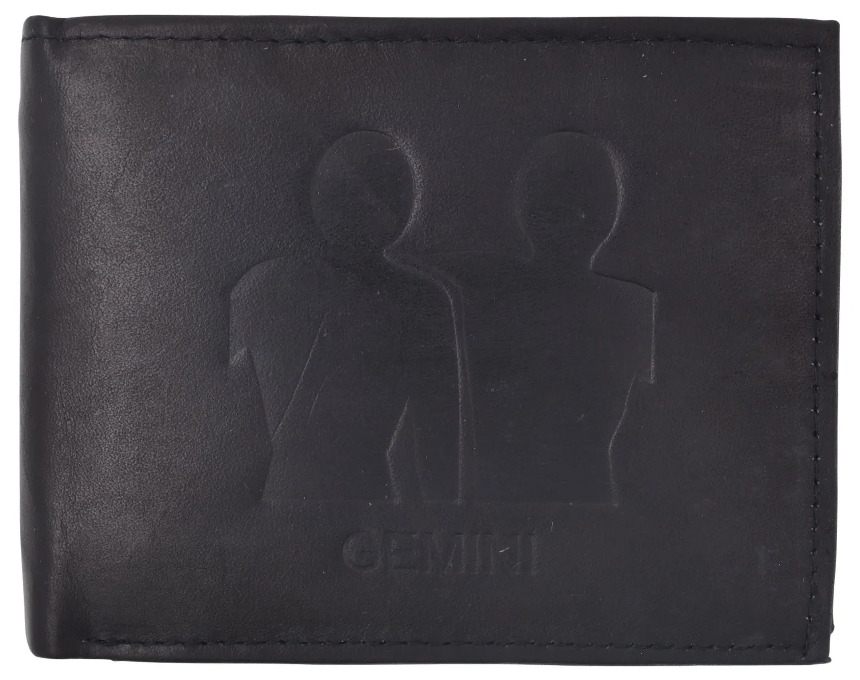 Gemini Zodiac Sign Bifold Trifold Genuine Leather Men's Wallets