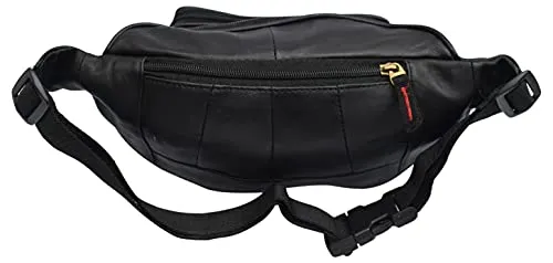 Genuine Leather Lambskin Waist Bag Fanny Pack with RFID Protection, The Perfect to-Go Travel Bag for Men and Women of All Ages