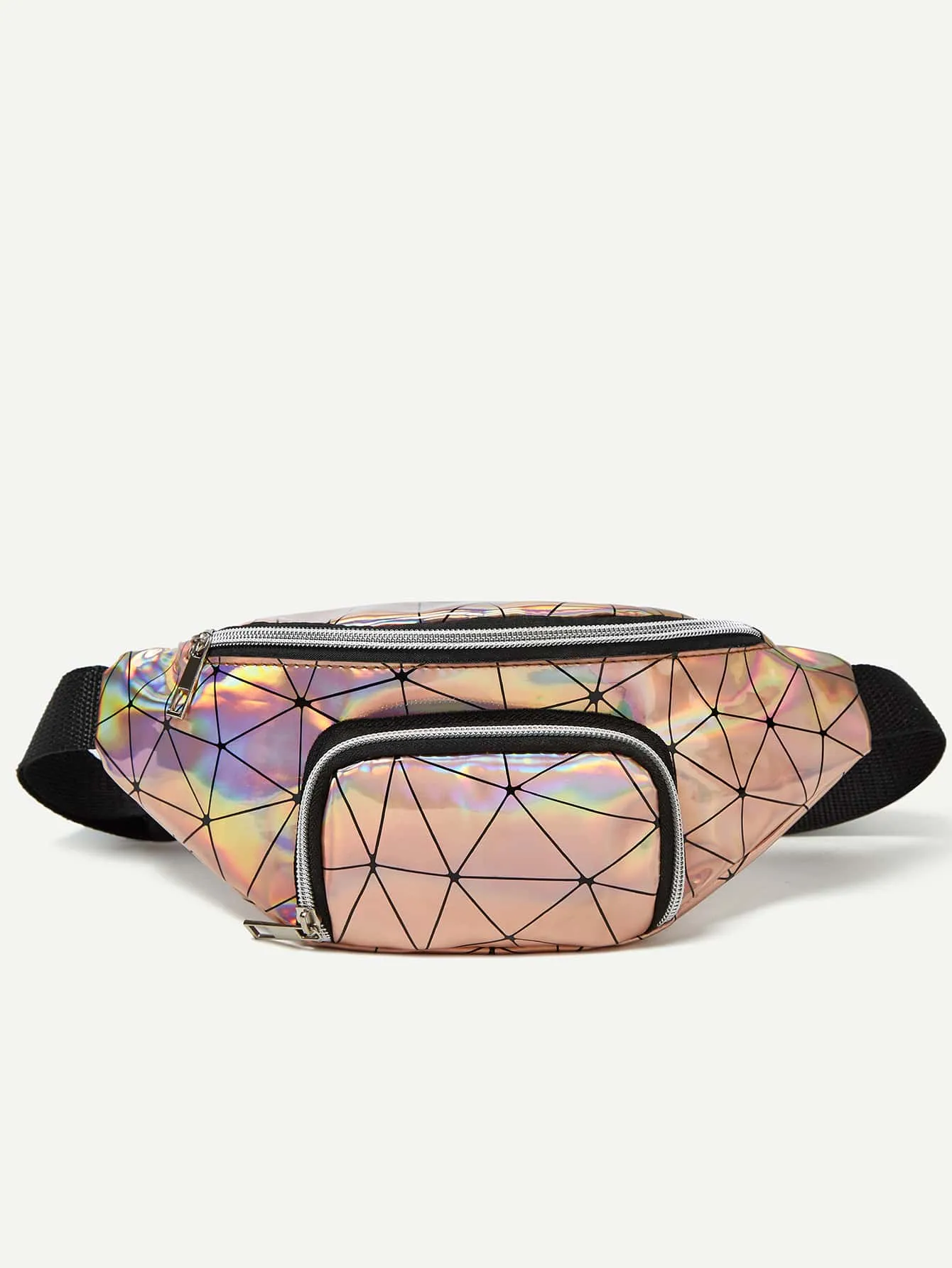 Geometric Graphic Pocket Front Fanny Pack