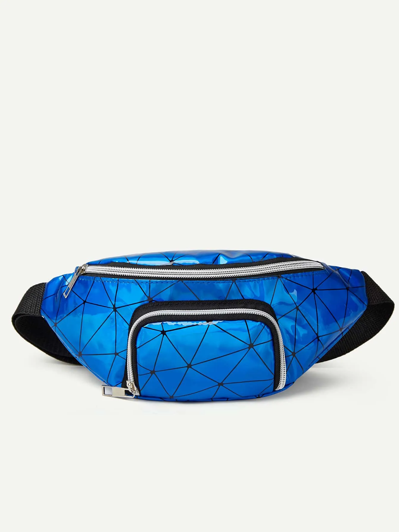 Geometric Graphic Pocket Front Fanny Pack