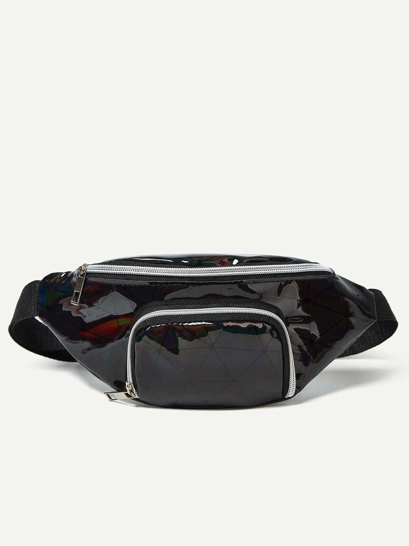 Geometric Graphic Pocket Front Fanny Pack