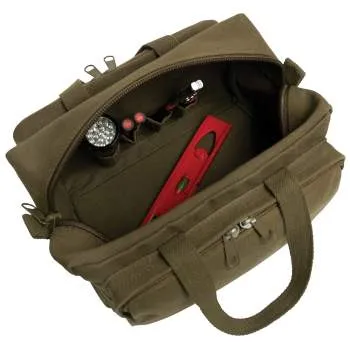 G.I. Type Zipper Pocket Mechanics Tool Bag With Military Stencil