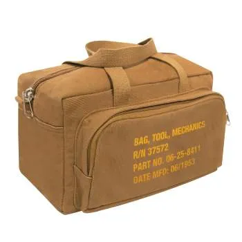 G.I. Type Zipper Pocket Mechanics Tool Bag With Military Stencil