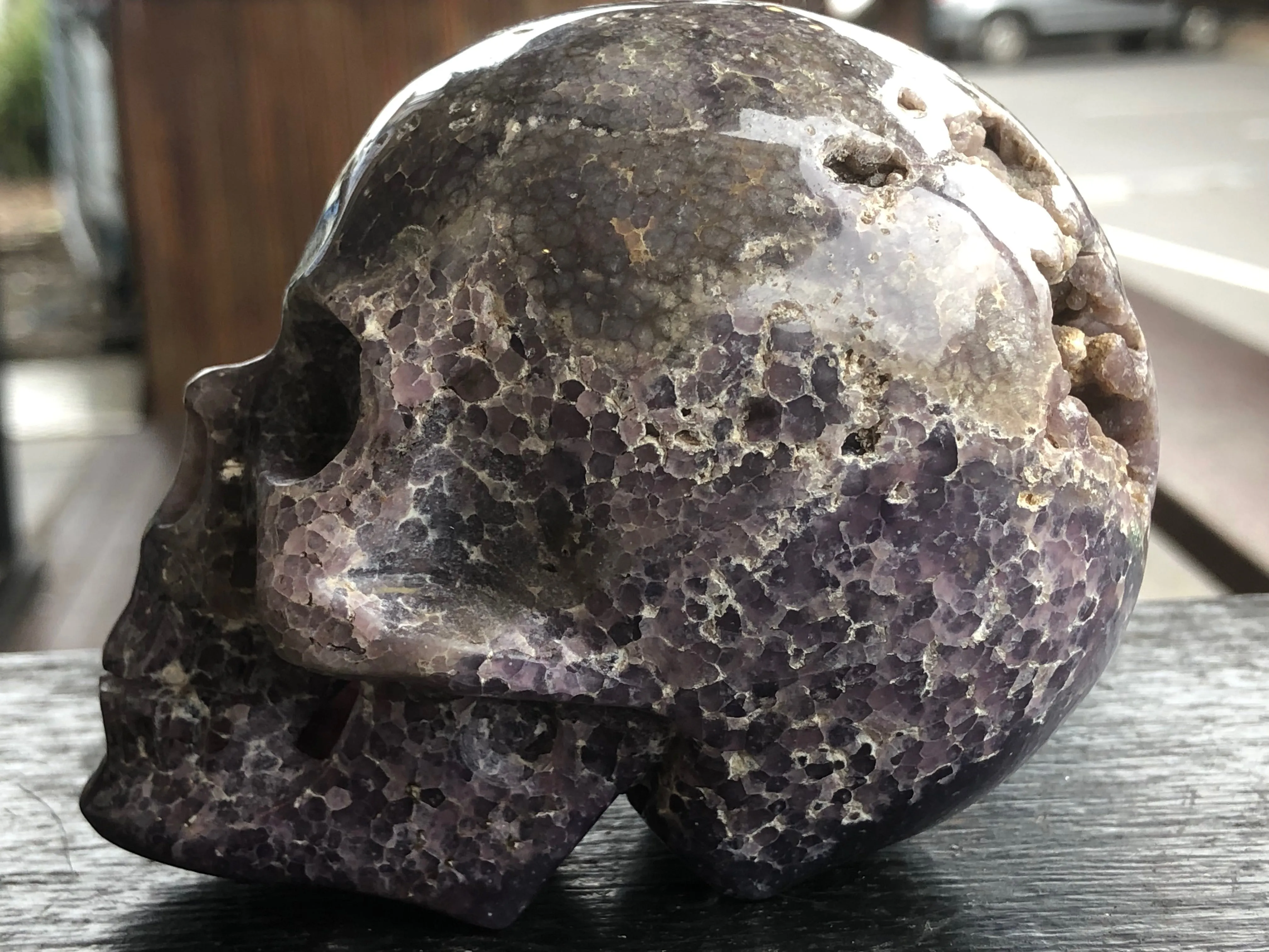 Grape Agate Skull [1k1336]