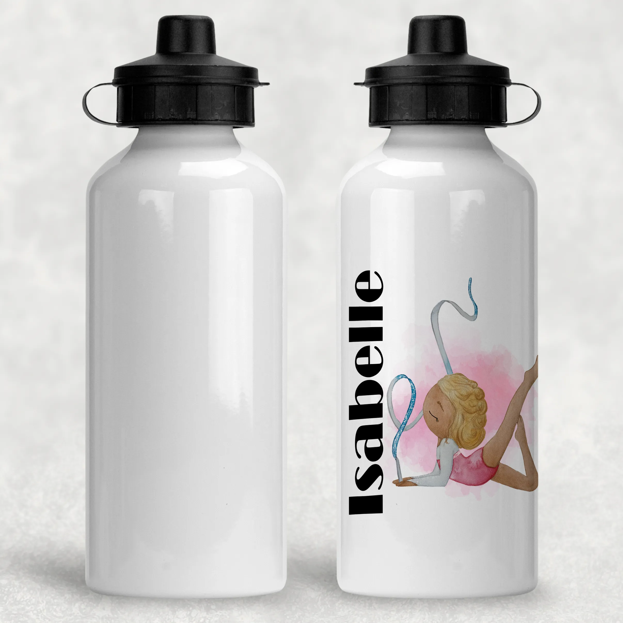 Gymnast Personalised Aluminium Water Bottle 400/600ml