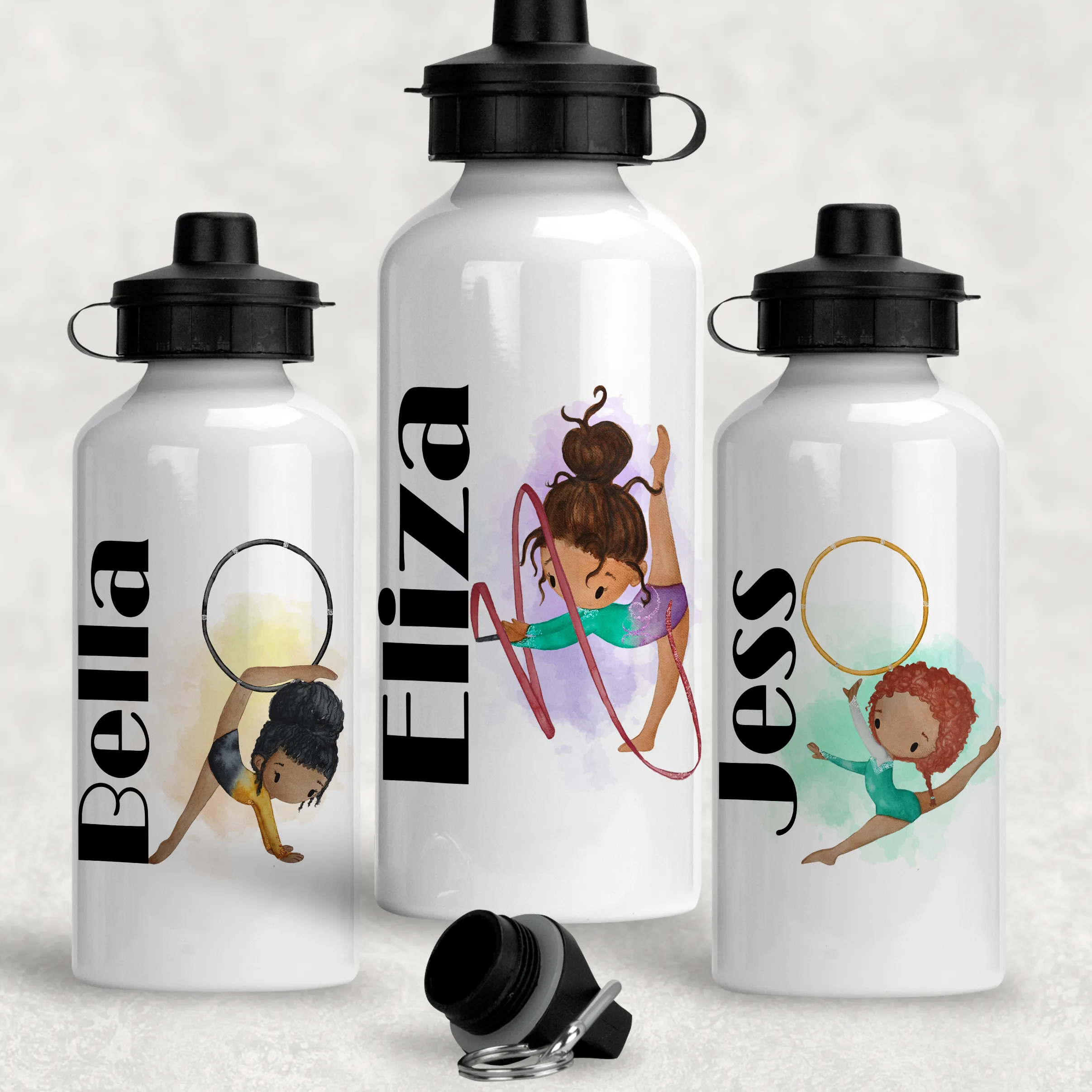 Gymnast Personalised Aluminium Water Bottle 400/600ml