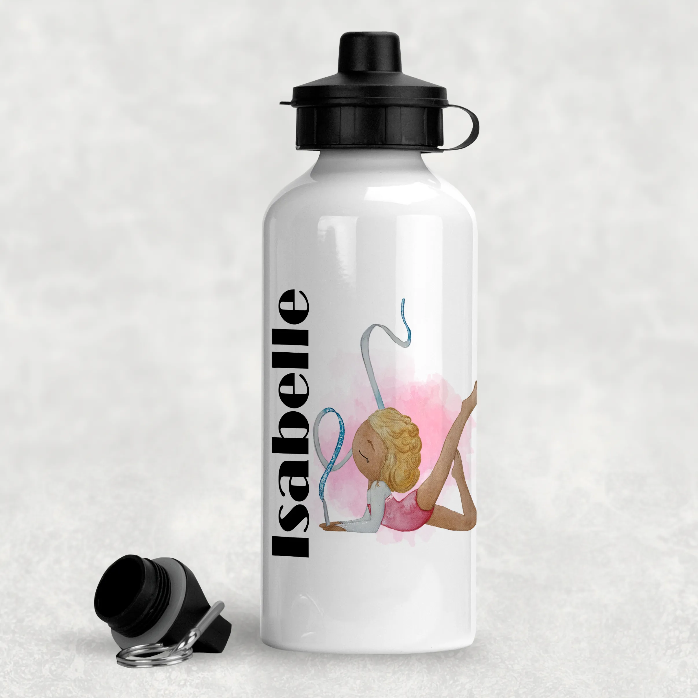 Gymnast Personalised Aluminium Water Bottle 400/600ml