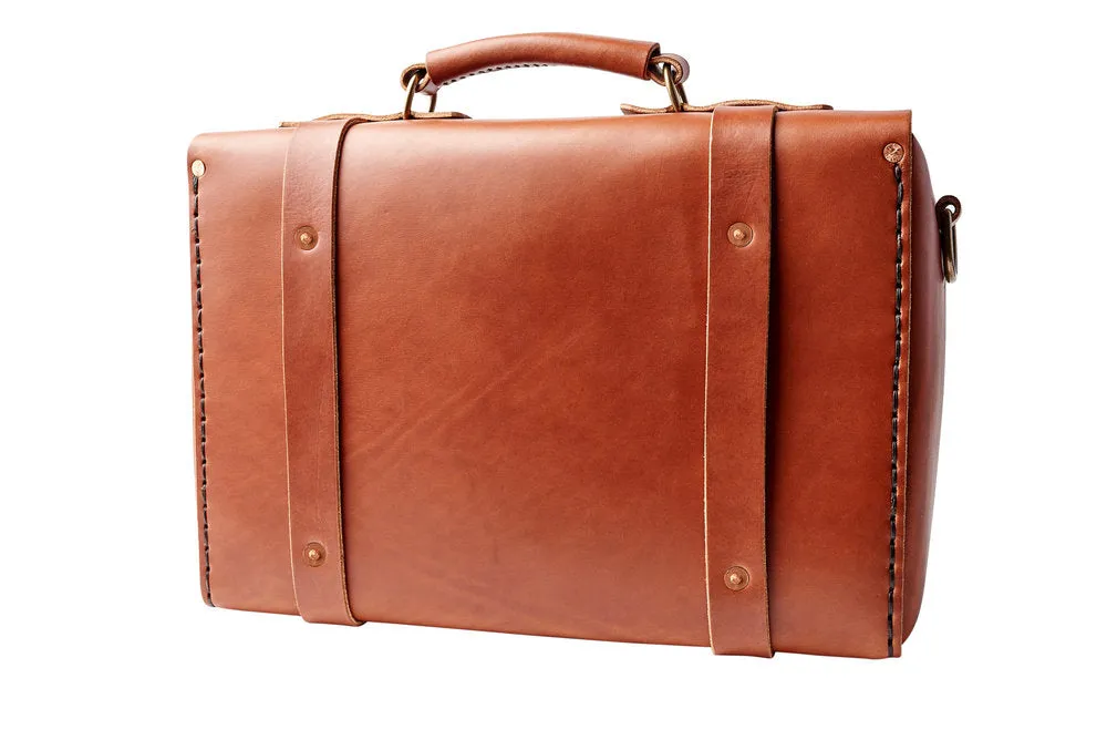 H B LEATHER BAG | CLASSIC SEDONA BROWN LEATHER BAG