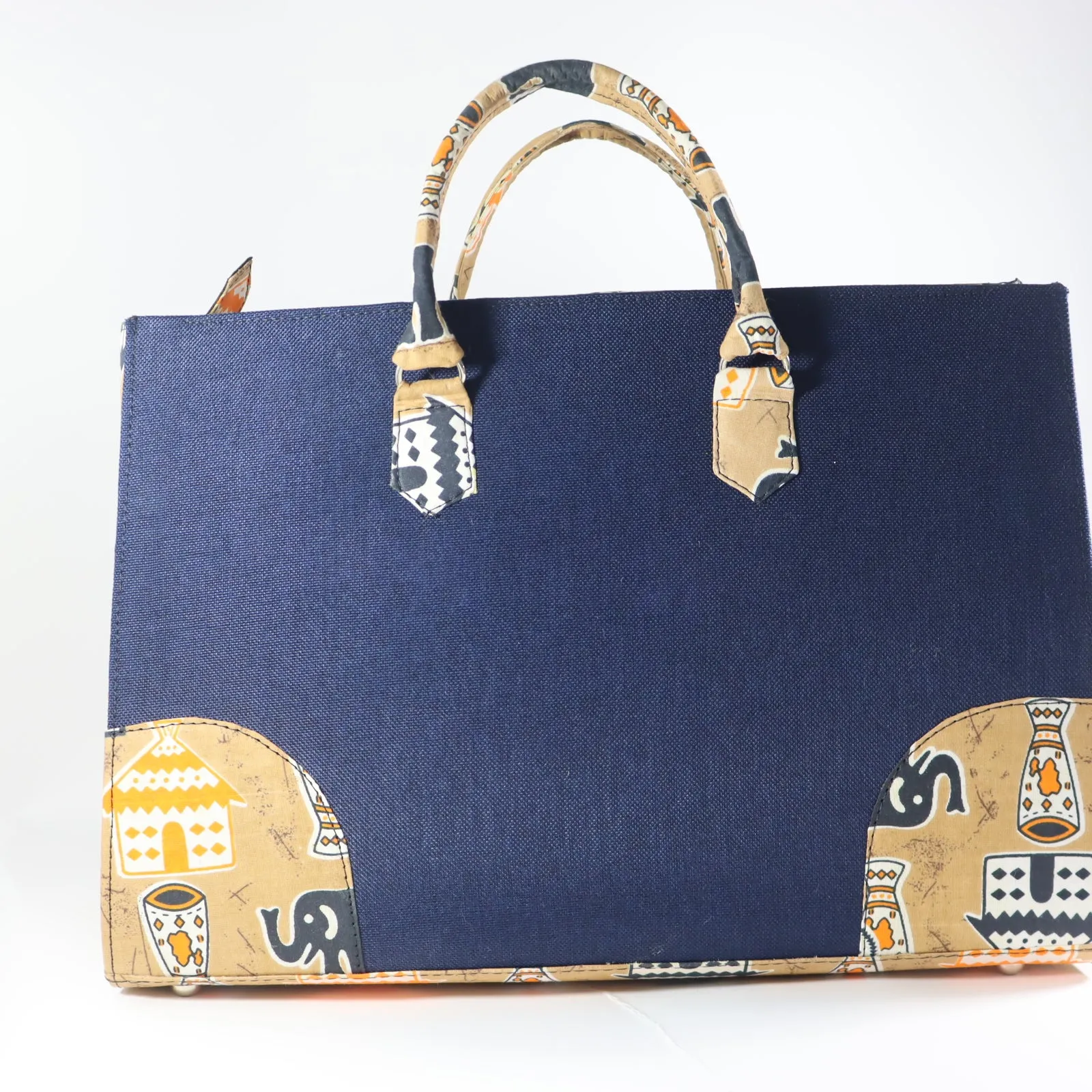 Handmade African Oversized Tote Bag