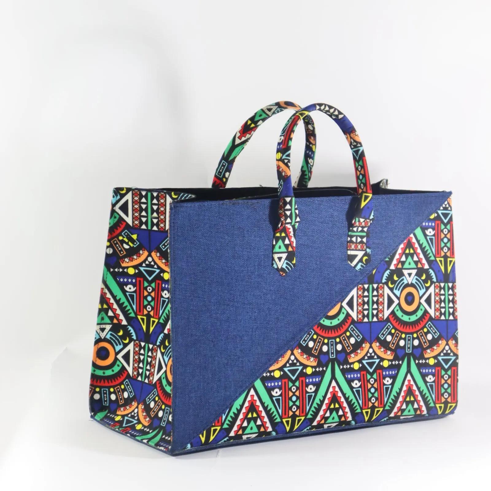 Handmade African Oversized Tote Bag