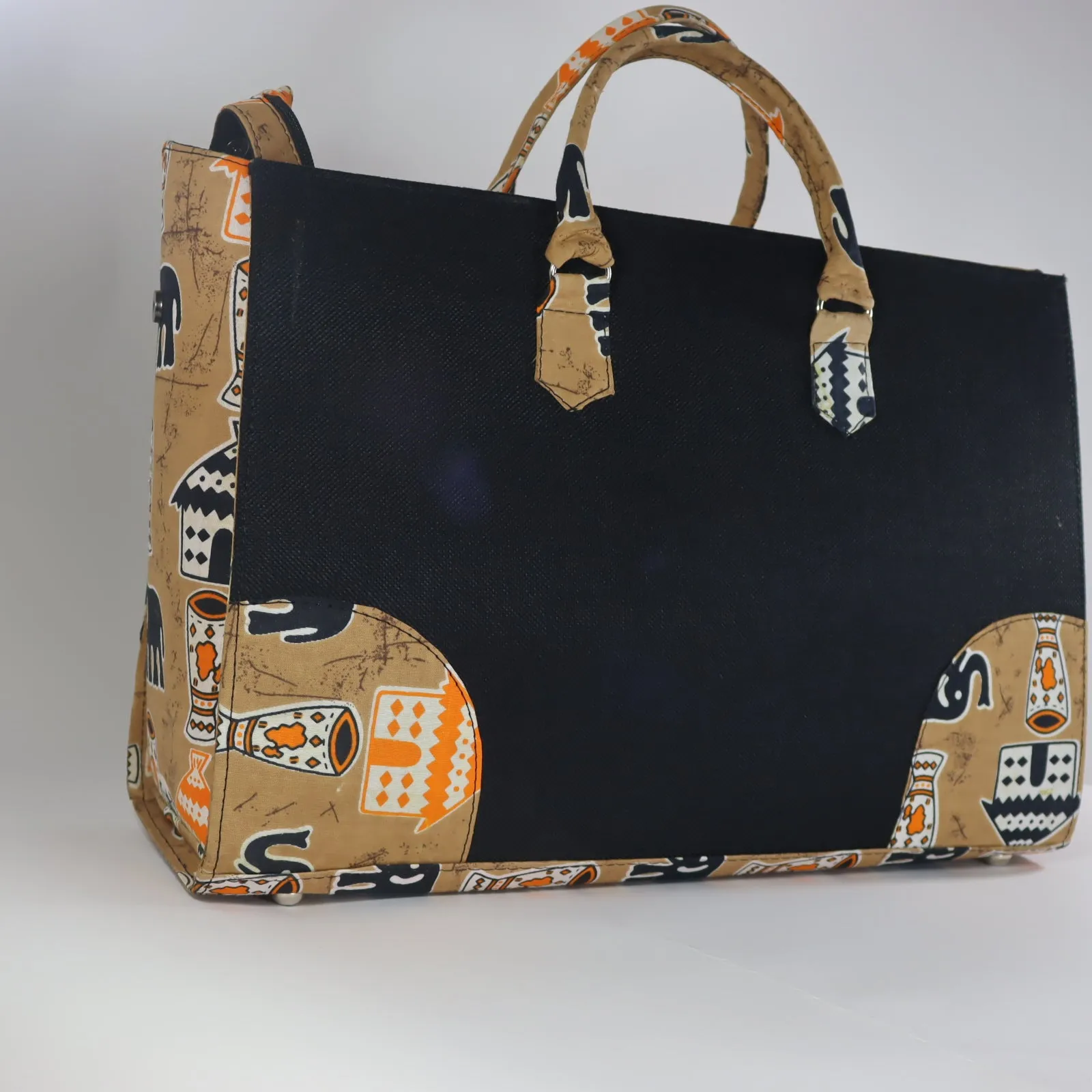 Handmade African Oversized Tote Bag