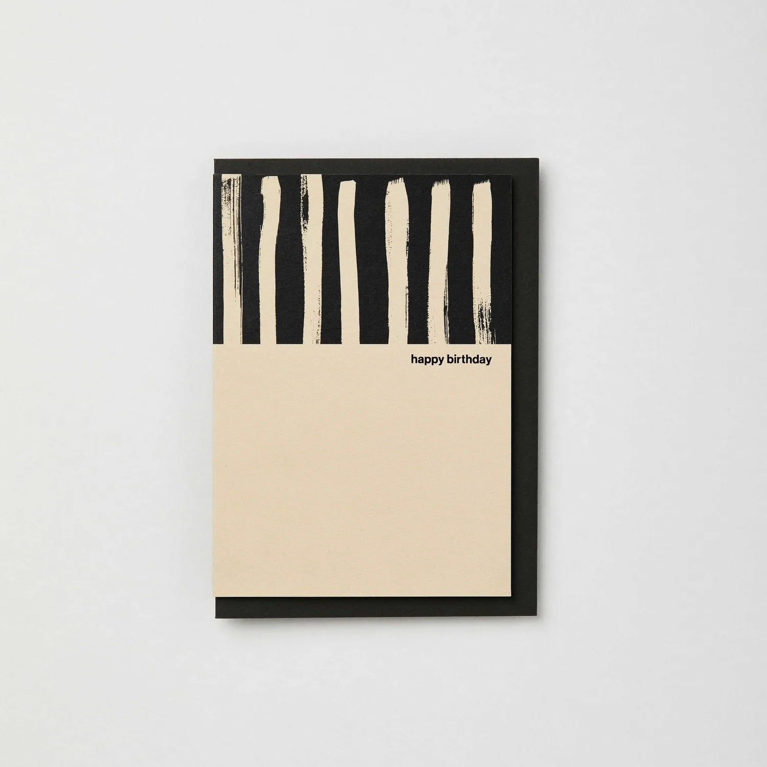 Happy Birthday - Painted Stripe Card | Blank | by Kinshipped